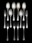 A set of Continental forks and spoons
