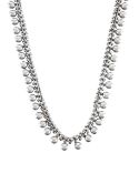 A Victorian silver collar necklace