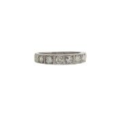 A diamond set eternity band