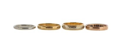 A collection of wedding rings