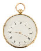 A 19th century open faced key wind pocket watch