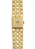 An Omega 18ct gold lady's manual wind cocktail watch designed by Gilbert Albert