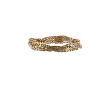 An Italian gold link twist bracelet