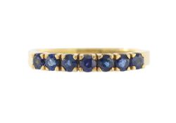 An 18ct sapphire eternity band