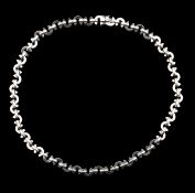 A Chanel Paris 'The C' necklace 18ct white gold