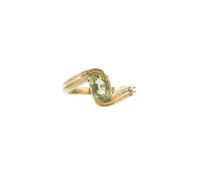 An 18ct gold chrysoberyl dress ring