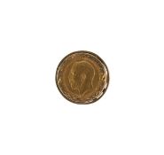 A George V 1911 half Sovereign in ring 9ct mount