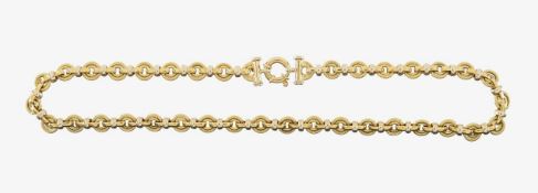 A fancy link Italian two colour chain