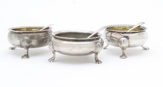 A George II, William IV and George salt