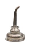 A George IV silver wine funnel