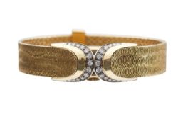 A Güeblin 18ct gold and diamond dress watch