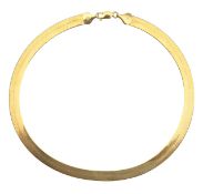 A fine flat link collar