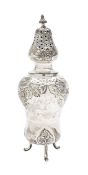 A Marius Hammer Norwegian silver sugar caster