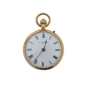 A Dent George V 18ct gold keyless open faced pocket watch