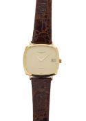 An 18ct gold Vacheron Constantin automatic calendar dress wristwatch