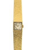 A Longines 18ct gold ladies manual wind dress watch