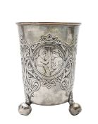 A Norwegian silver beaker