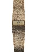 A Bueche Girod 9ct gold wristwatch
