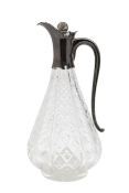 A silver mounted claret jug
