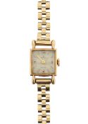 A Rolex 9ct gold lady's bracelet wristwatch