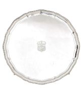 A large Mappin & Webb silver salver