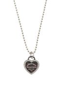 A Tiffany 18ct white gold and diamond heart pendant