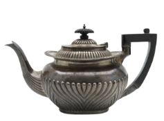 An Edward VII silver teapot