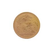 A George V 1911 gold half sovereign