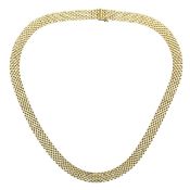 An Italian panther link necklace