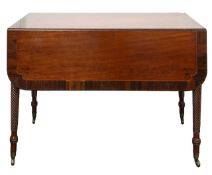 A mahogany Pembroke table