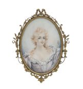 A portrait miniature of Madame de Montespan