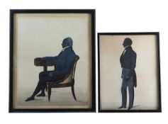 Two 19th century silhouettes of gentlemen