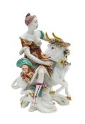 A Chelsea Derby porcelain figure of Europa and the Bull