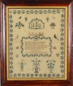 A William IV needlework sampler