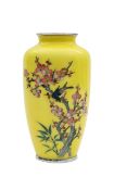 A Japanese cloisonné vase