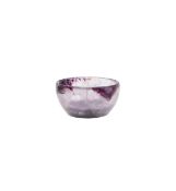 A miniature Blue John or Derbyshire fluorspar bowl