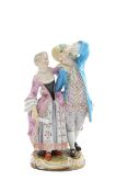 A Meissen porcelain figure group