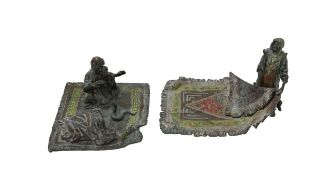 Two Franz Bergman style cold painted bronzes