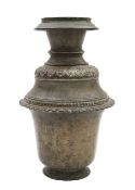A Tibetan or Nepalese bronze vessel