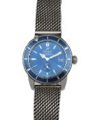 A Brietling Super Ocean stainless steel gentleman's wristwatch