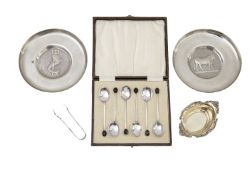 A pair of Cypriot silver dishes