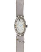 A 1920's lady's diamond cocktail watch