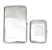 A Victorian and George V silver cigarette case
