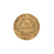 A French Napoleon I Republique Francaise 1803 (AN12) gold 20 Francs coin