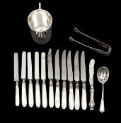 A collection of English and French silver