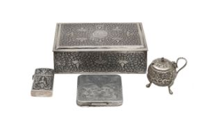 A collection of Asian and Islamic silverware