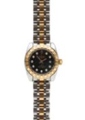 A lady's automatic Tudor Classic stainless steel and gold bracelet watch