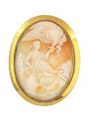 A Victorian classical Greek shell cameo
