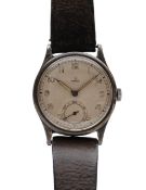 An Omega 13322 manual wind silver gentleman's wristwatch