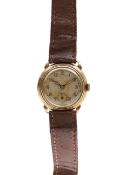 A 9ct manual wind wristwatch